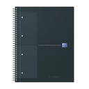 Spiraalblok Oxford International Notebook A4+ ruit 5X5mm 160 pagina's zwart