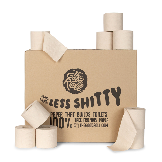 Toiletpapier The Good Roll The Panda Edition Naked bamboe 2-laags 24x300 vel naturel