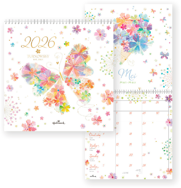 Calendrier mensuel 2026 Turnowsky 1 mois/1 page