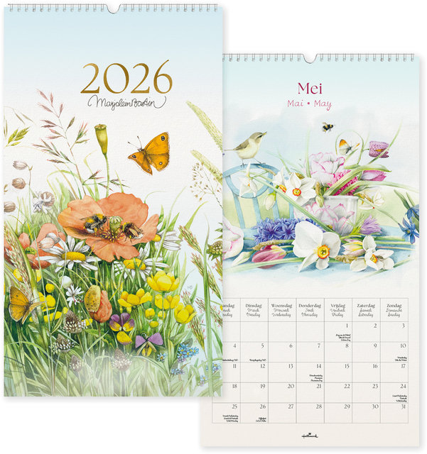 Maandkalender 2026 Marjolein Bastin L 1maand/1pagina