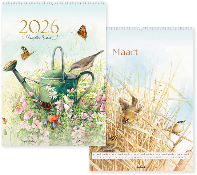 Maandkalender 2026 Marjolein Bastin XL 1maand/1pagina