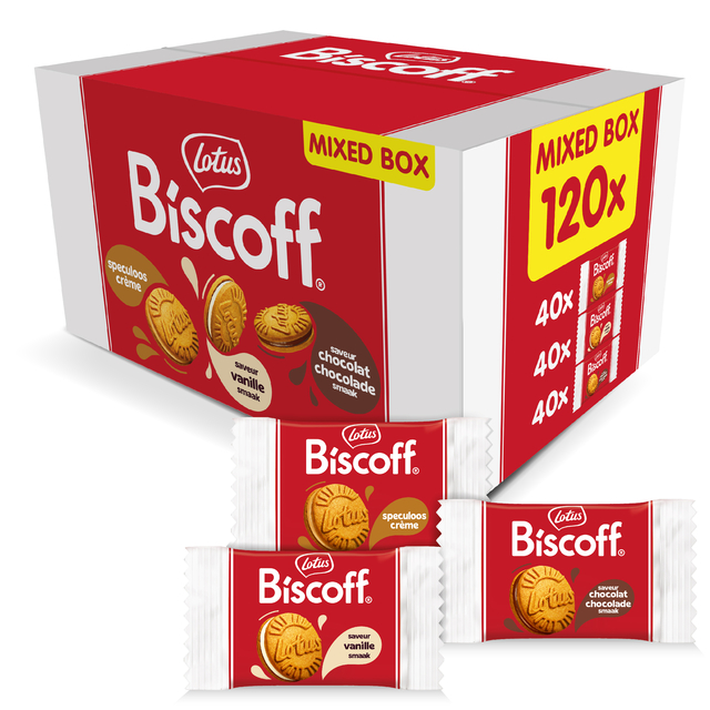 Biscuits Lotus Biscoff sandwich mix boîte 120 pièces