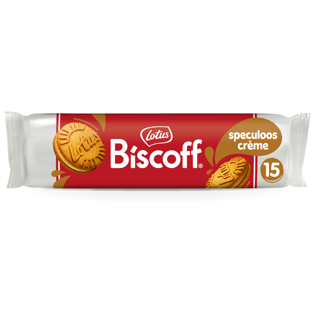 Biscuits Lotus Biscoff sandwich crème spéculoos 15 pièces