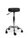 Tabouret Office Standard avec ressort à gaz roulette dure noir