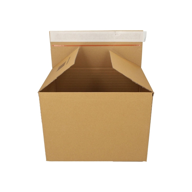 Boîte d'expédition IEZZY Quickbox hauteur réglable 229x164x50-115mm can-B marron 10 pièces
