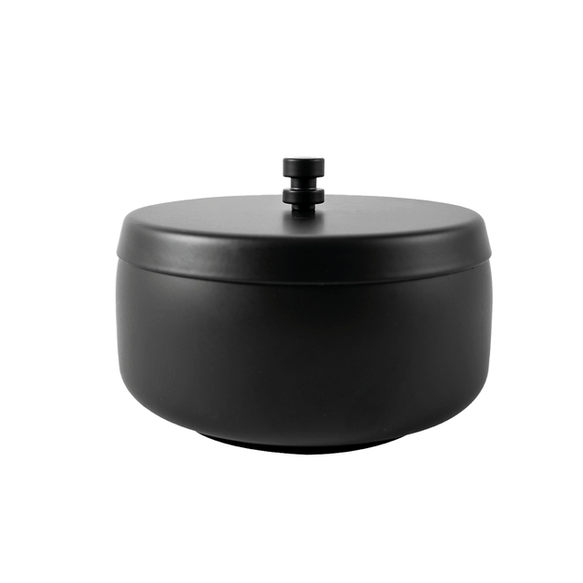 Cendrier BRASQ modèle de table 1L avec couvercle AT700 noir