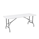 Table pliante BRASQ 180x70x74cm FT180 blanc