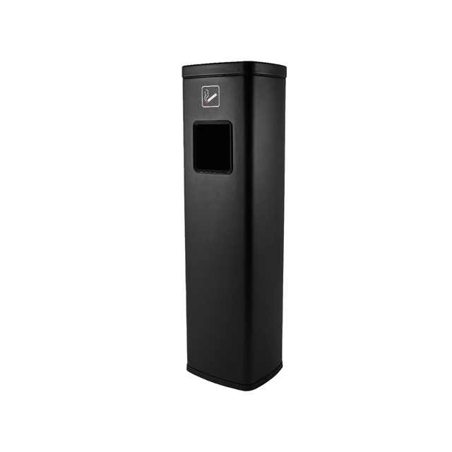 Poubelle avec cendrier BRASQ 20L AT400 noir