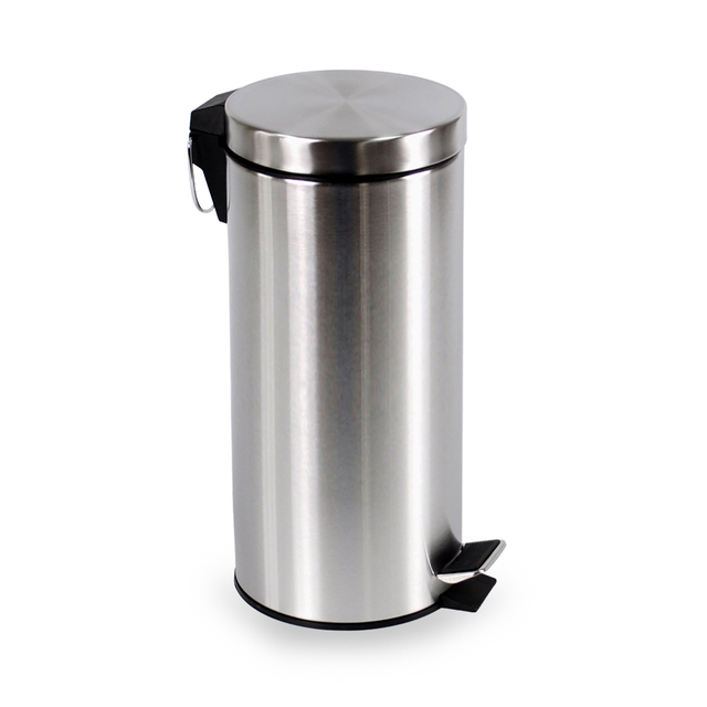 Pedaalemmer BRASQ 30 liter rvs