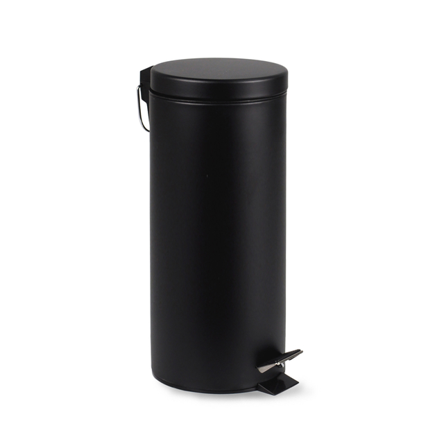 Pedaalemmer BRASQ 30 liter zwart