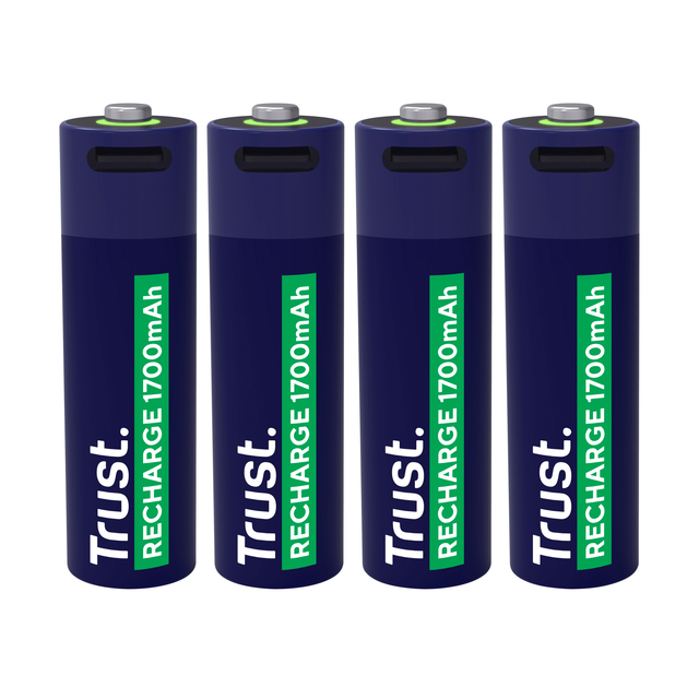 Pile AA Trust Rechargeable USB-C 4 pièces