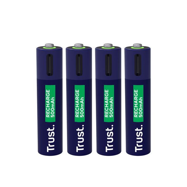 Pile AAA Trust Rechargeable USB-C 4 pièces