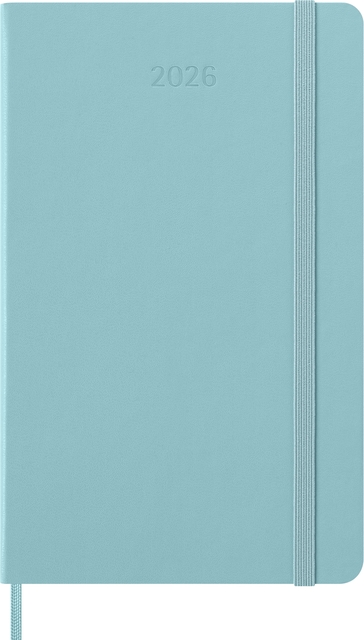 Agenda 2026 Moleskine Planner Weekly 12 mois 7 jours/1 page Large CR aquamarine