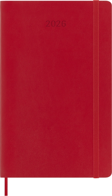 Agenda 2026 Moleskine 12M Planner Weekly 7dagen/1pagina large sc scarlet red