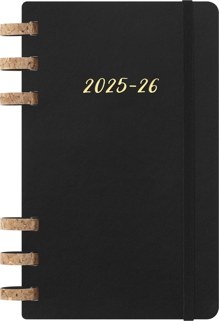Agenda 2025/2026 Moleskine 12M Academic Weekly 7 jours/1 page Myrtle Large CS noir