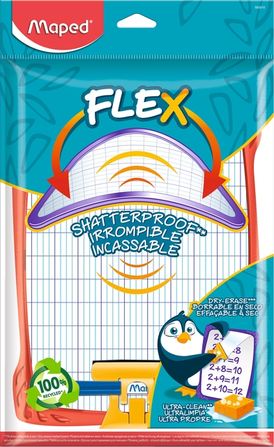Ardoise blanche Maped Flex incassable assorti