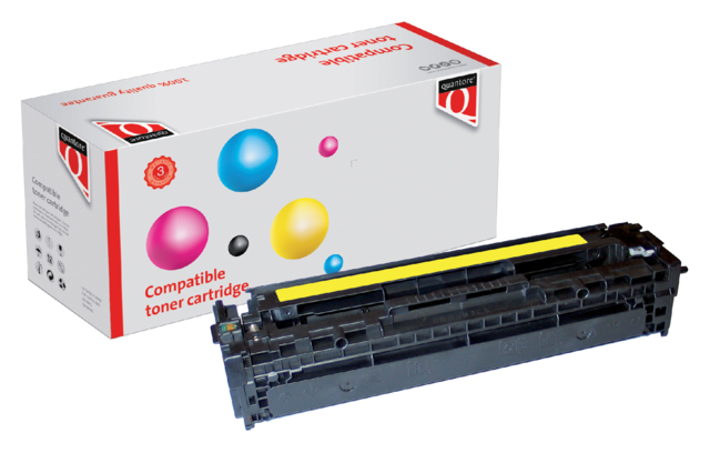 Cartouche toner Quantore alternative pour HP CB542A 125A jaune