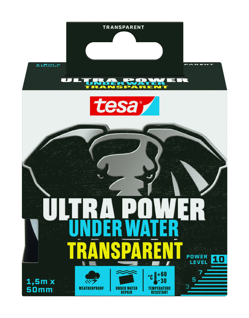 Ruban de réparation tesa Ultra Power Under Water transparent 50mmx1,5m