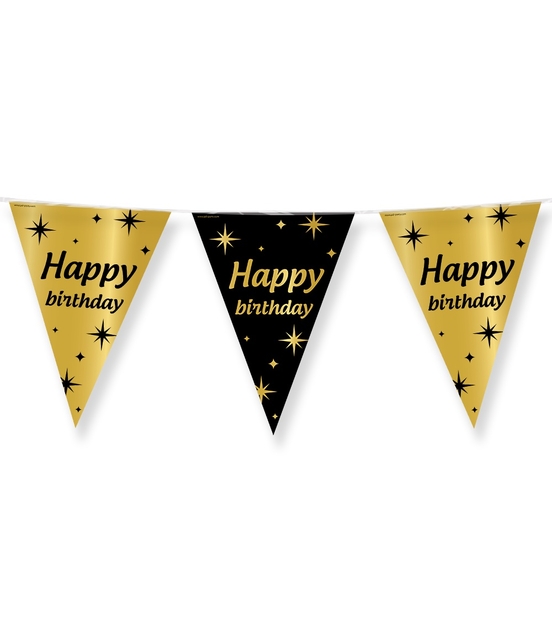 Classy Party flags foil Happy Birthday