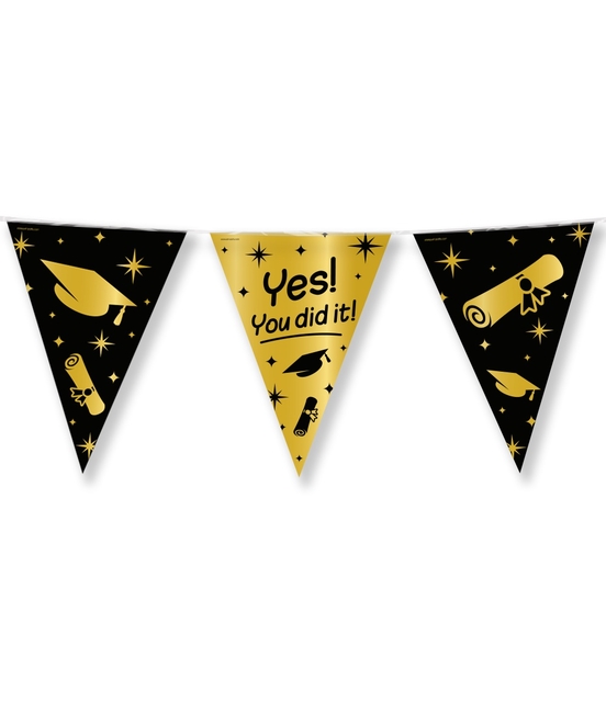 Drapeaux Classy Party Flags foil "Yes! You dit it"