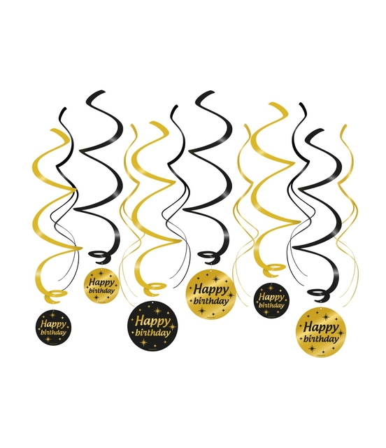 Spirale Classy Party Swirls "Happy Birthday"