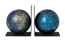 Serre-livres Troika avec globe magnétique 13cm set 2 pièces assorti