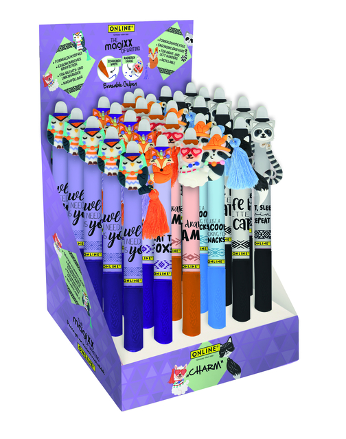 Stylo gel Online MagiXX Fun Charm 0,7mm assorti