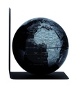 Serre-livres Troika avec globe magnétique 13cm noir-argent