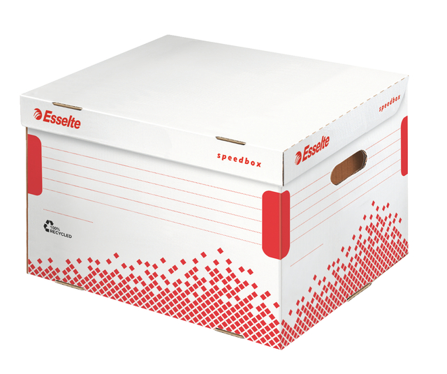 Opberg- en transportdoos Esselte Speedbox 392x301x334mm wit