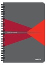 Notitieboek Leitz Office A5 lijn 180 pagina's 80gr grijs rood