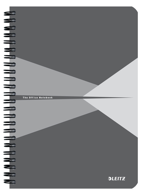 Cahier Leitz Office A5 ligné 180 pages 80g gris gris