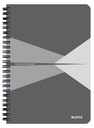 Notitieboek Leitz Office A5 lijn 180 pagina's 80gr grijs grijs