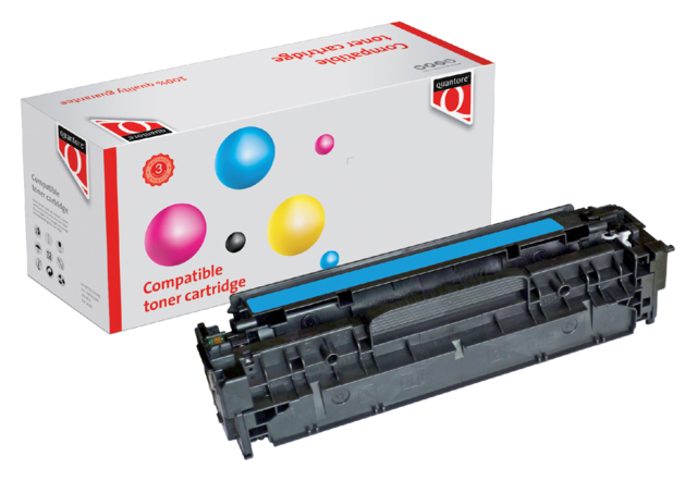 Cartouche toner Quantore alternative pour HP CC531A 304A bleu