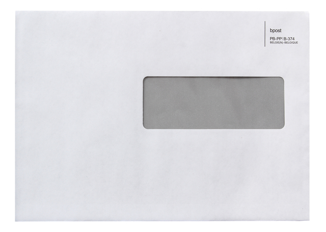Envelop C5 PP-374 met venster wit ING ds/500