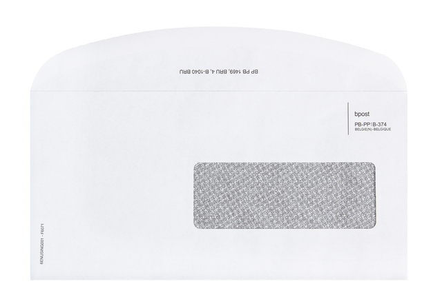 Envelop PB374 114x229mm ING ds/1000