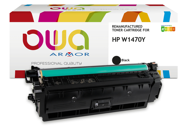 Cartouche toner OWA alternative pour HP W1470Y noir HC
