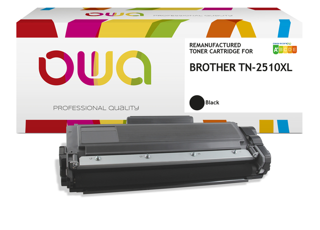 Cartouche toner OWA alternative pour Brother TN-2510XL noir