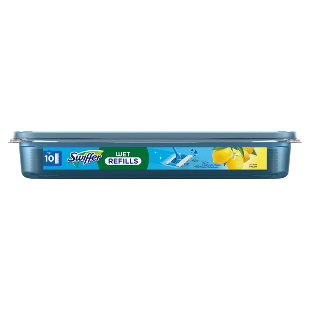 Lingette sol imprégnée Swiffer Wet Citrus 10 pièces