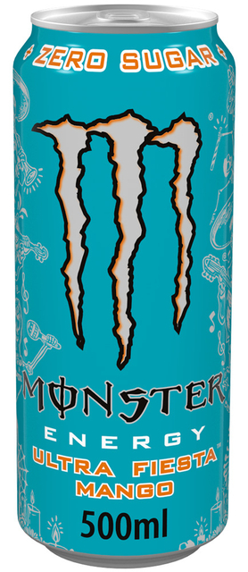 Energiedrank Monster ultra fiesta mango suikervrij blik 500ml