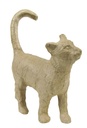 Figurine à décorer Décopatch chat marchant 11x3,5x12cm