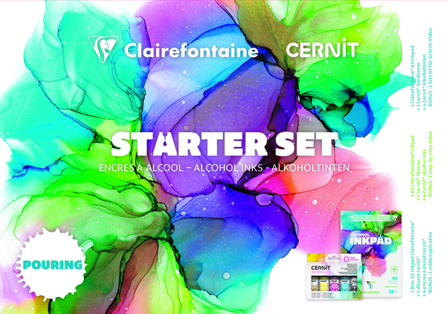 Encre à alcool Clairefontaine & Cenit set srater 8 pièces