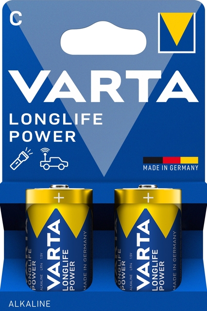 Batterij Varta Longlife Power 2x C
