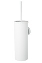 Set WC brosse et pot métal blanc 332140