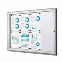 Vitrine d'affichage Quantore luxe 8x A4 B1 certifié argent