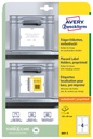Positioneeretiket Avery 8001 120x80mm bedrukt 20 stuks