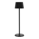 Lampe de table Securit Georgina LED rechargeable dimmable noir