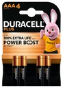 Pile Duracell Plus PowerBoost 4x AAA