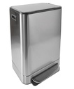 Poubelle à pédale Desq 40 litres acier inoxydable argent