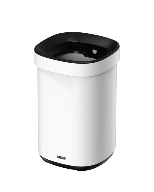 Poubelle Desq ouverte 20 litres métal blanc