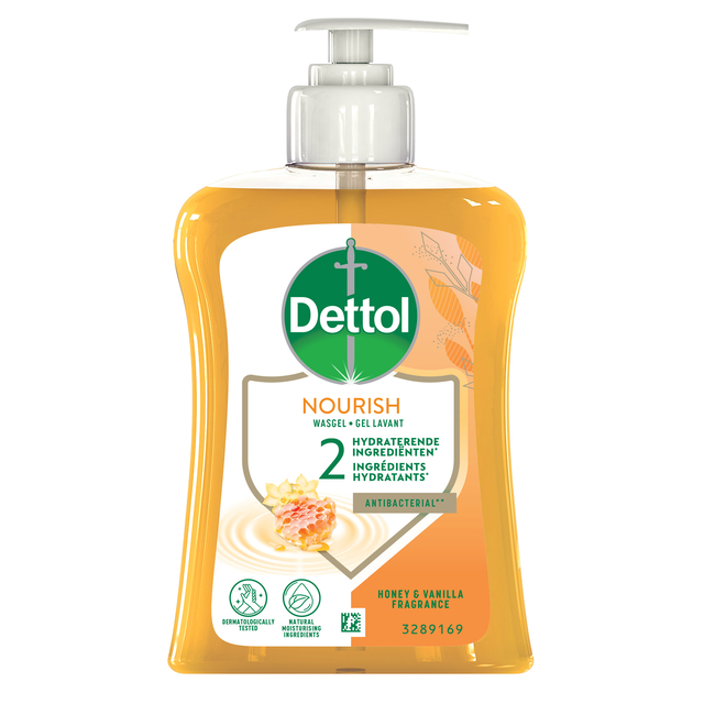 Handzeep Dettol Honey Vanilla antibacterieël 250ml